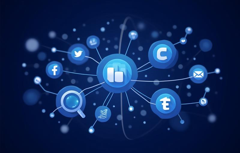 Visual representation of digital marketing services included in the package.
